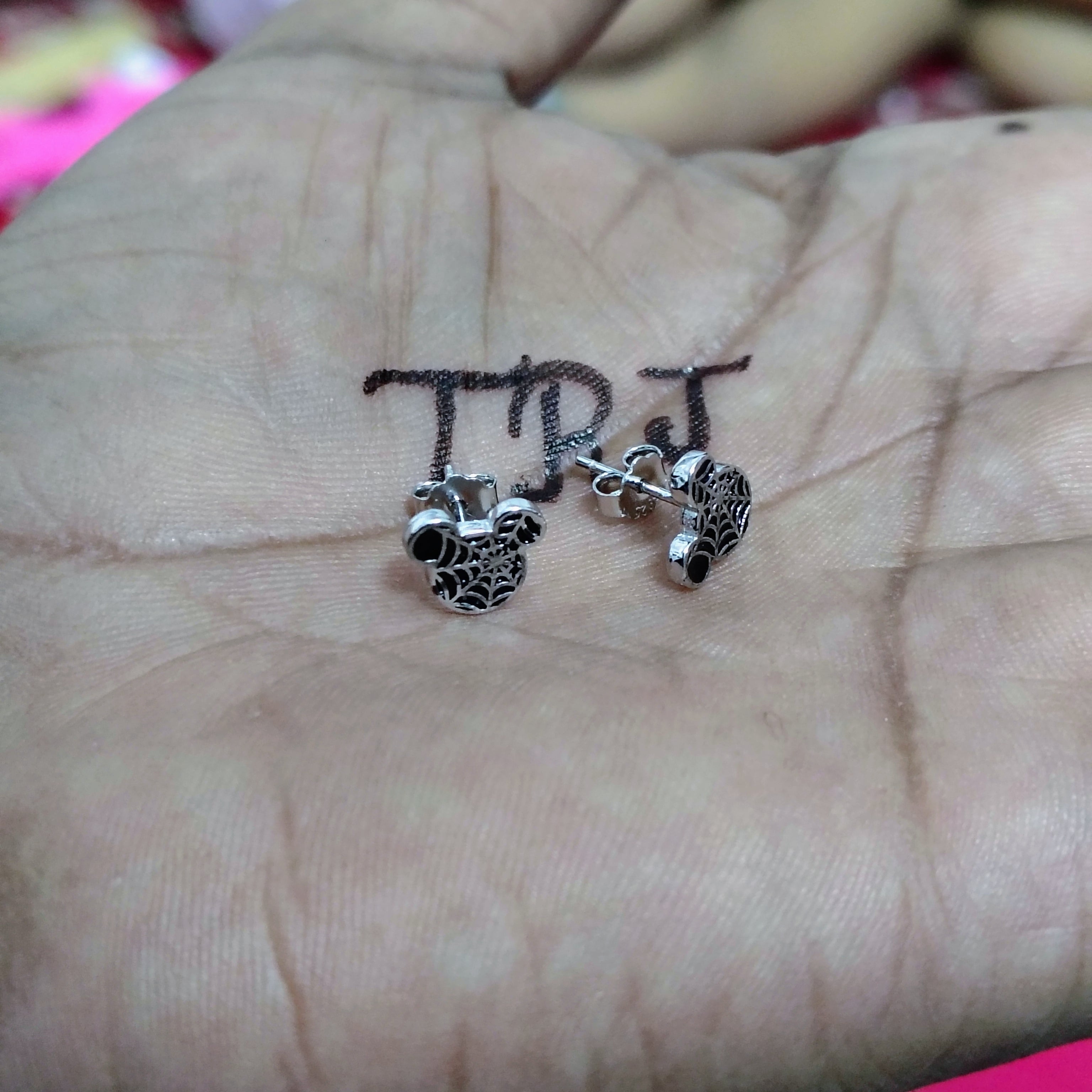 SILVER STUD - STERLING 925 HALLMARK SILVER STUD EARRINGS FOR WOMEN (1 PAIR) FOR REGULAR WEAR (SOLD ON MRP).