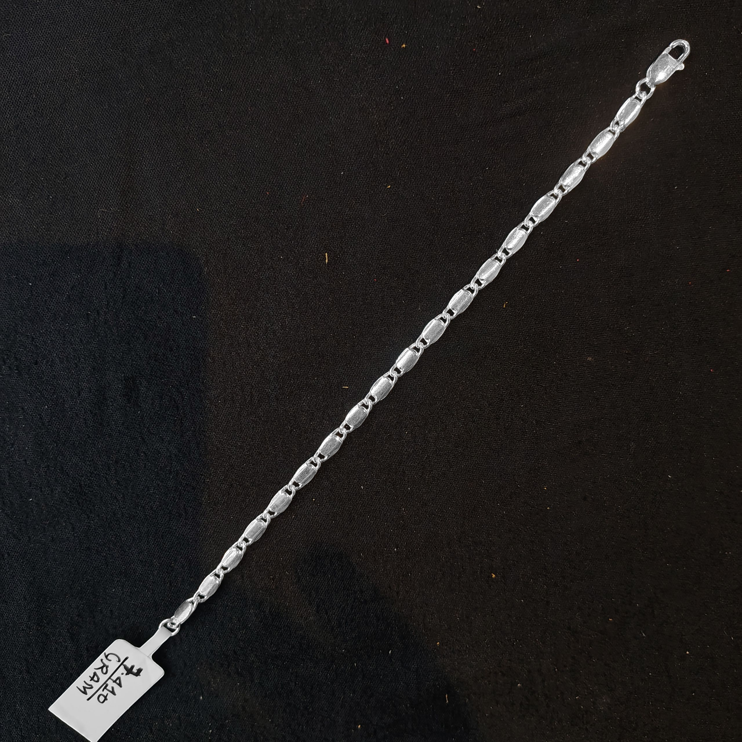 (SWL) RAJLAXMI 625 SILVER WRISTLET WGT: 7.410 GRAM 7.5" INCH FOR UNISEX 1 PIECE (REGULAR USE)