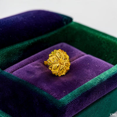 LADIES RING (BPIFQS)-(SIZE: ADJUSTABLE ) WGT: 1.740 GM APPROX BIS CERTIFIED HUID HALLMARK 375 9KT GOLD RING FOR WOMEN 1 PIECE.