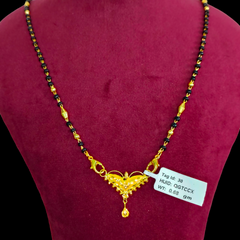 GOLD PENDANT- WGT: 0.680 GM APPROX 22KT HUID HALLMARK GOLD PENDANT MANGALSUTRA 1 PIECE WITH TASSEL.