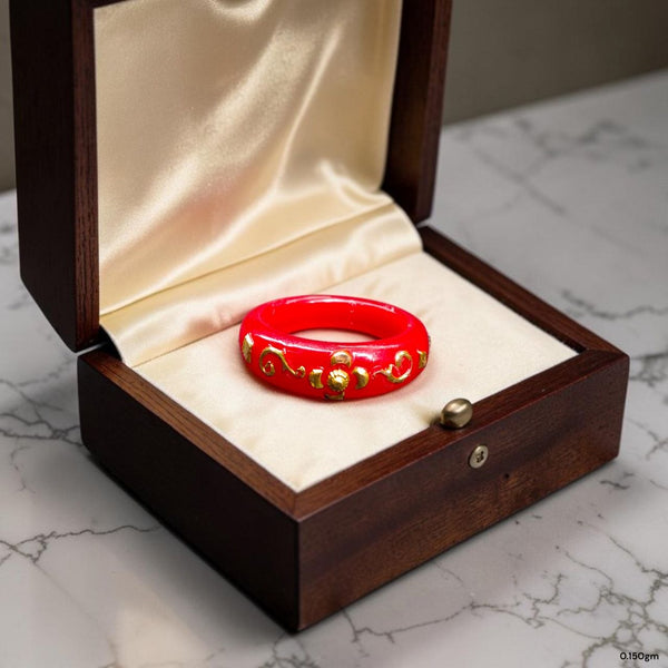 POLA RING-SIZE 12 (WGT: 0.150 GM APPROX) CERTIFIED BIS HALLMARK 916 22KT GOLD POLA RING 1 PIECE (BEST FOR DAILY WEAR OR GIFTING YOUR LOVE ONE).