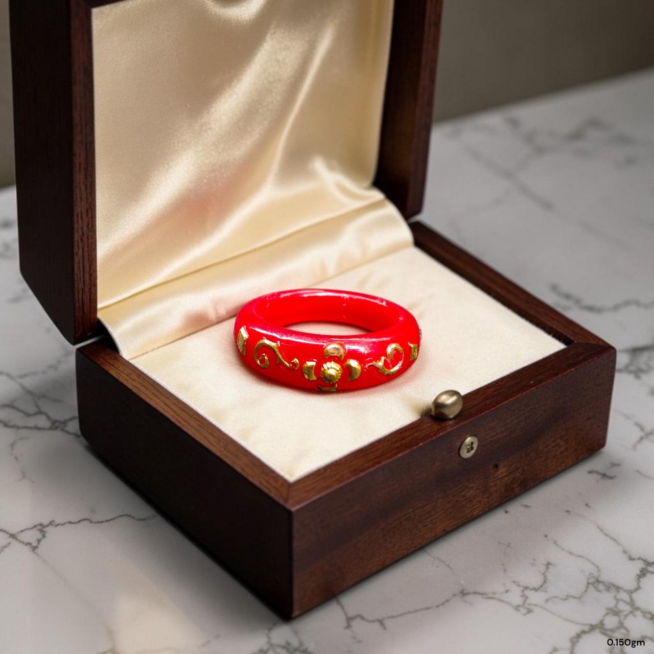 POLA RING-SIZE 12 (WGT: 0.150 GM APPROX) CERTIFIED BIS HALLMARK 916 22KT GOLD POLA RING 1 PIECE (BEST FOR DAILY WEAR OR GIFTING YOUR LOVE ONE).
