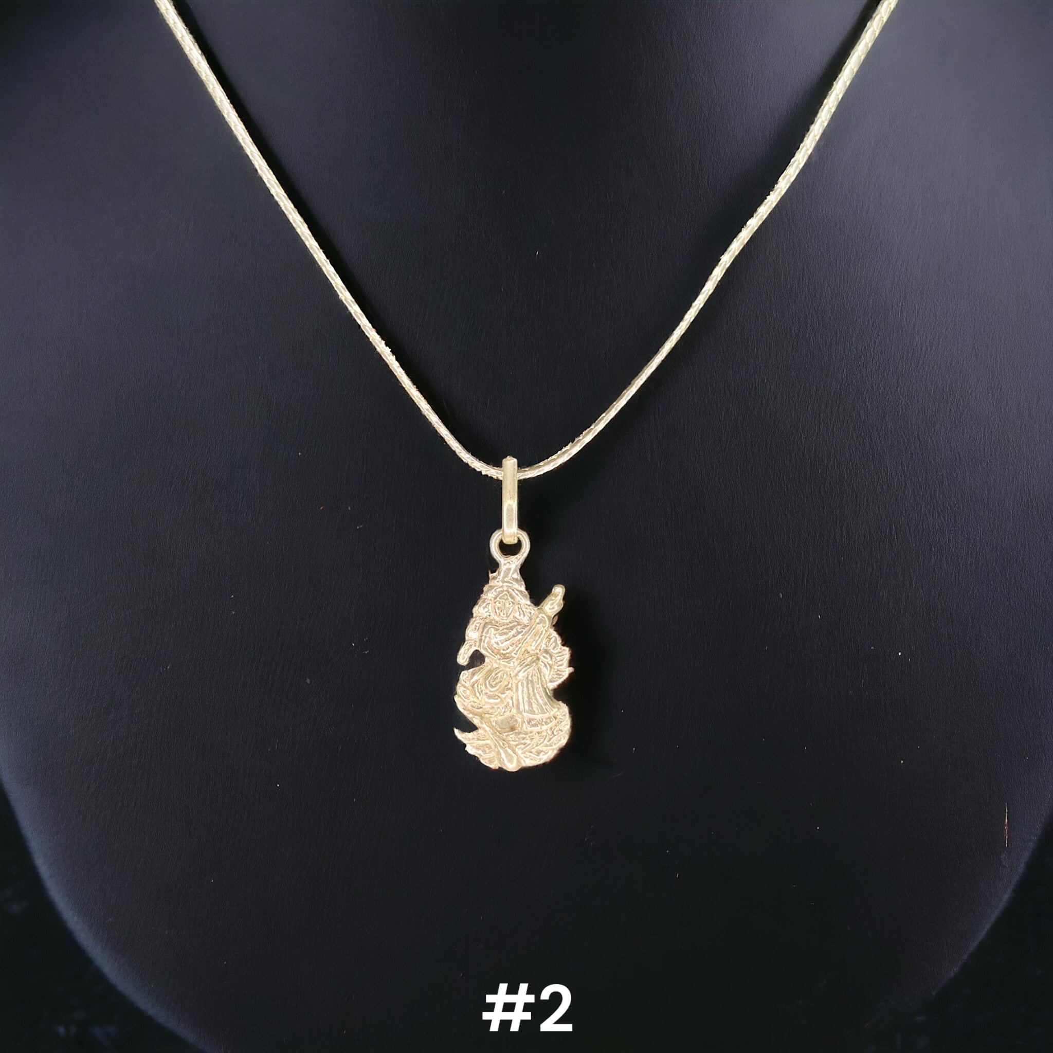 (SLPL) RAJLAXMI 625 SILVER LOCKET PENDANT (SARASWATI MAA PENDANT) 1 PIECE WITHOUT CHAIN FOR MEN, WOMEN & BABY(SOLD BY MRP).