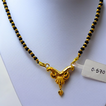 TRJ THOKAI D-105 (WGT: 0.570 GM APPROX) KDM GOLD PENDANT 1 PIECE WITH MANGALSUTRA TASSEL (50 TONCH) BEST FOR GIFT IN MARRIAGE.