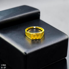 GENTS RING- TRJ (SIZE:27) WGT: 1.760 GM APPROX BIS CERTIFIED HUID HALLMARK 375 9KT GOLD FINGER RING FOR MEN 1 PIECE.(GVAEH2)