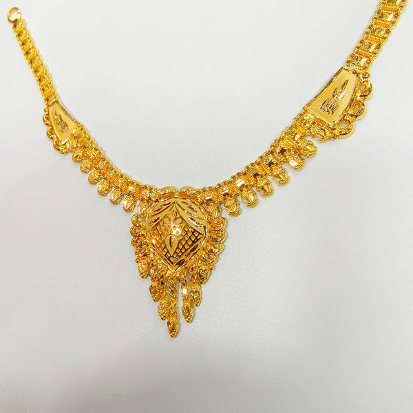 BIS CERTIFIED WGT: 5.830 GM APPROX HUID HALLMARK 22KT 916 GOLD NECKLACE CHOKER 1 PIECE FOR WOMEN(LAPPA DESIGN).