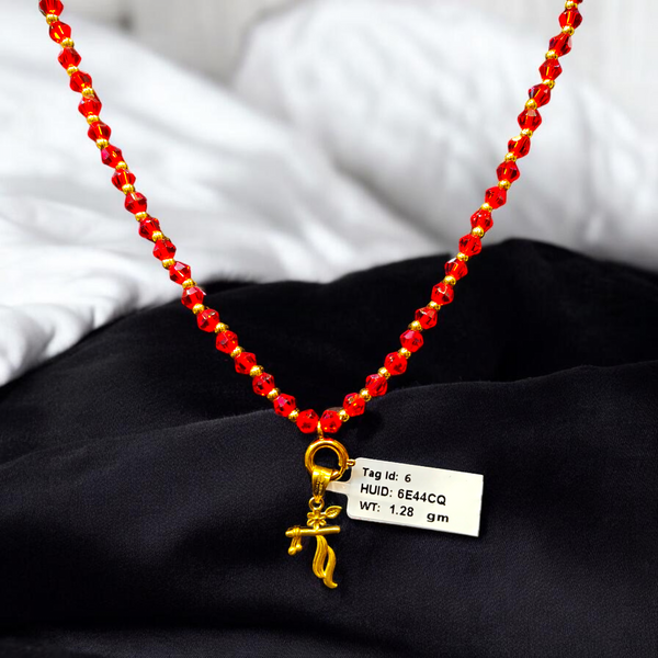 GOLD LOCKET- WGT: 1.280 GM APPROX BIS CERTIFIED HUID HALLMARK 916 22KT GOLD LOCKET 1 PIECE FOR UNISEX. (WITH ADJUSTABLE TASSEL).