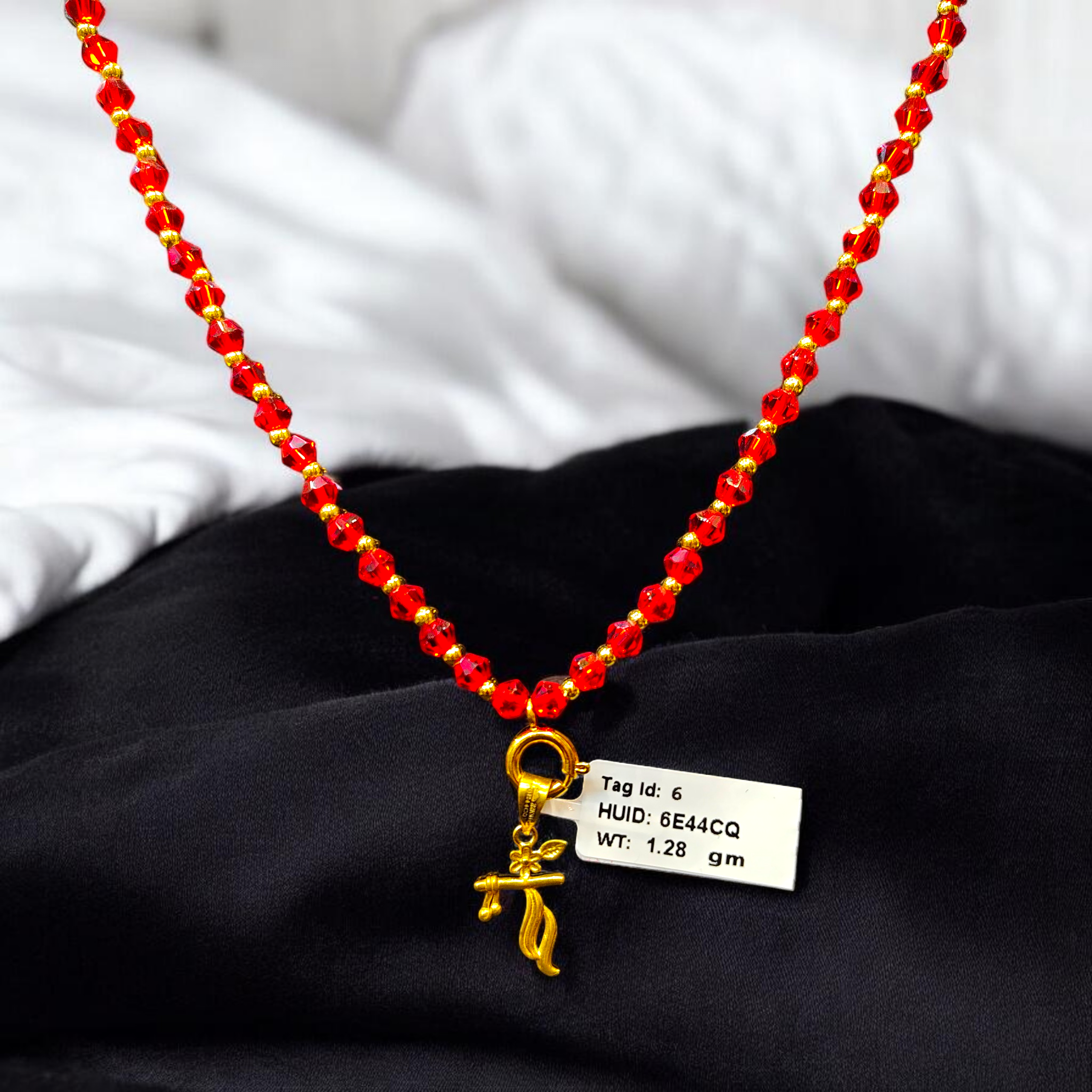 GOLD LOCKET- WGT: 1.280 GM APPROX BIS CERTIFIED HUID HALLMARK 916 22KT GOLD LOCKET 1 PIECE FOR UNISEX. (WITH ADJUSTABLE TASSEL).