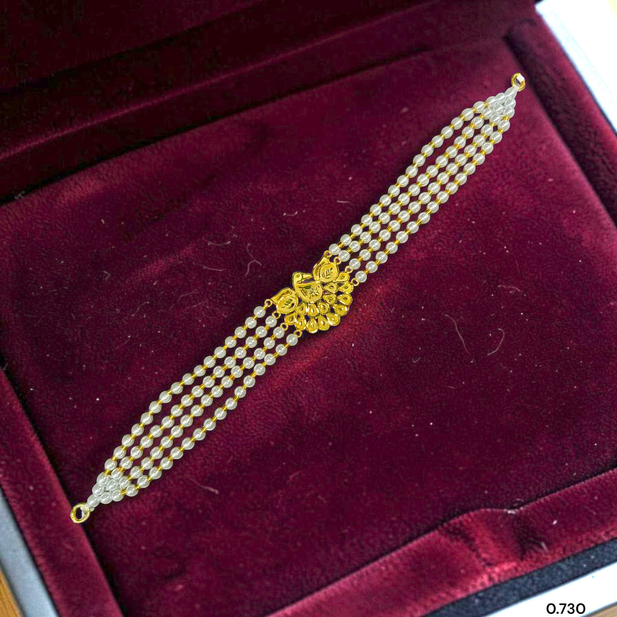 GMC9K- (HXH1HC)-(WGT: 0.730 GM APPROX) BIS CERTIFIED HUID HALLMARK 375 9KT GOLD MOTI CHOKER 1 PIECE WITH ADJUSTABLE TASSEL FOR GIFT IN MARRIAGE.