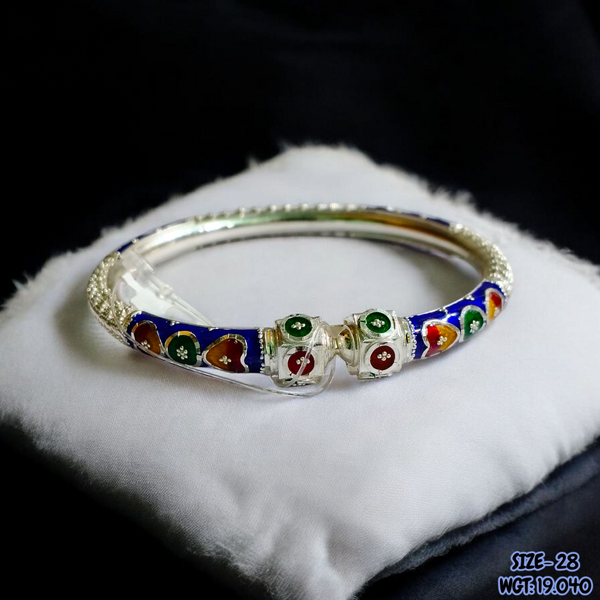 RAJLAXMI (SIZE 28) HALLMARK 925 SILVER BALA (MANIPUR DESIGN) APPROX WGT: 19.040 GM (1 PIECE) FOR REGULAR USE FOR WOMEN.