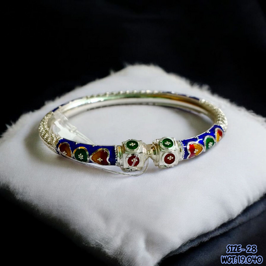 RAJLAXMI (SIZE 28) HALLMARK 925 SILVER BALA (MANIPUR DESIGN) APPROX WGT: 19.040 GM (1 PIECE) FOR REGULAR USE FOR WOMEN.