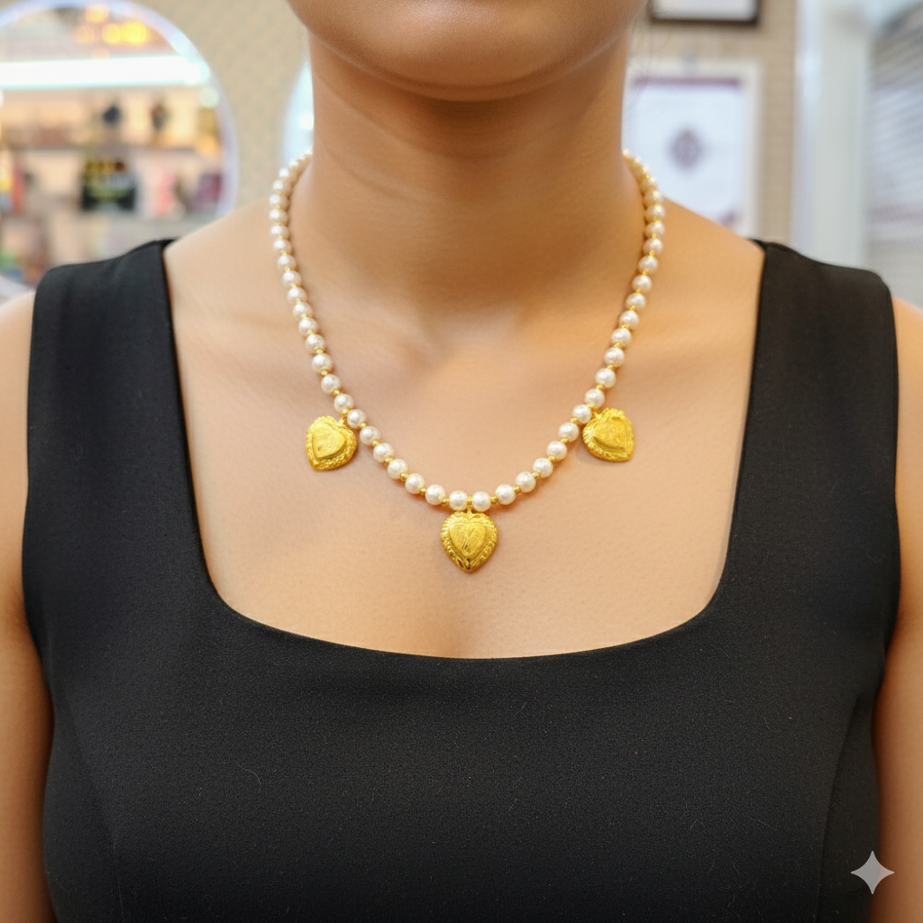 (GSH9) TRJ WGT: 0.670 GM APPROX BIS CERTIFIED HUID HALLMARK 9KT GOLD SELIHAR FOR WOMEN 1 PIECE FOR REGULAR USE.