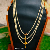 (GCN) TRJ WGT: 2.030 GM APPROX 22KT HUID HALLMARK GOLD MOTI LOHORI 1 PIECE WITH ADJUSTABLE TASSEL.