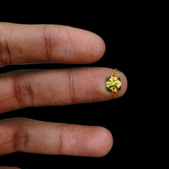 BABY JEWELLERY- TRJ (W86NCB) (WGT: 0.230 GM APPROX) 375 9KT HUID HALLMARK GOLD BABY FINGER RING 1 PIECE FOR RICE CEREMONY & BIRTHDAY.