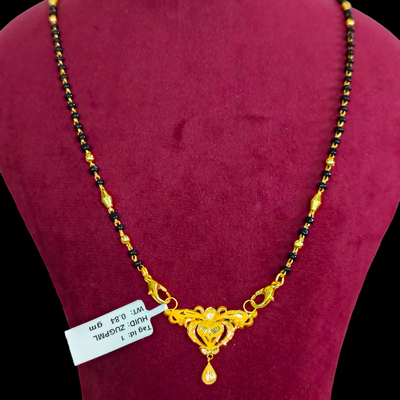GOLD PENDANT- WGT: 0.840 GM APPROX 22KT HUID HALLMARK GOLD PENDANT MANGALSUTRA 1 PIECE WITH TASSEL.