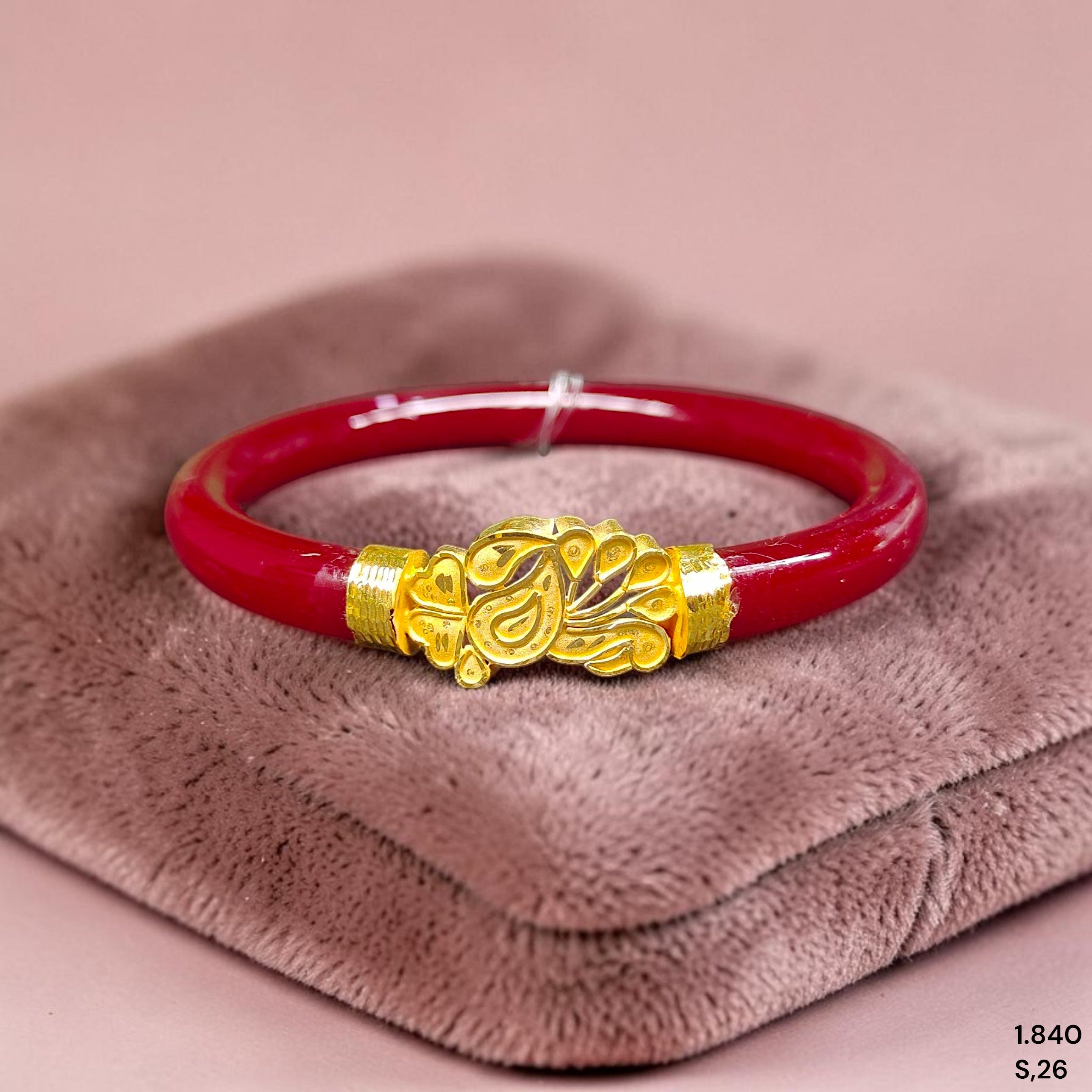 GPB22K- (SIZE-26) WGT: 1.840 GM APPROX BIS CERTIFIED HUID HALLMARK 916 22KT GOLD POLA BADHANO 1 PAIR FOR WOMEN.(KY1G3W)
