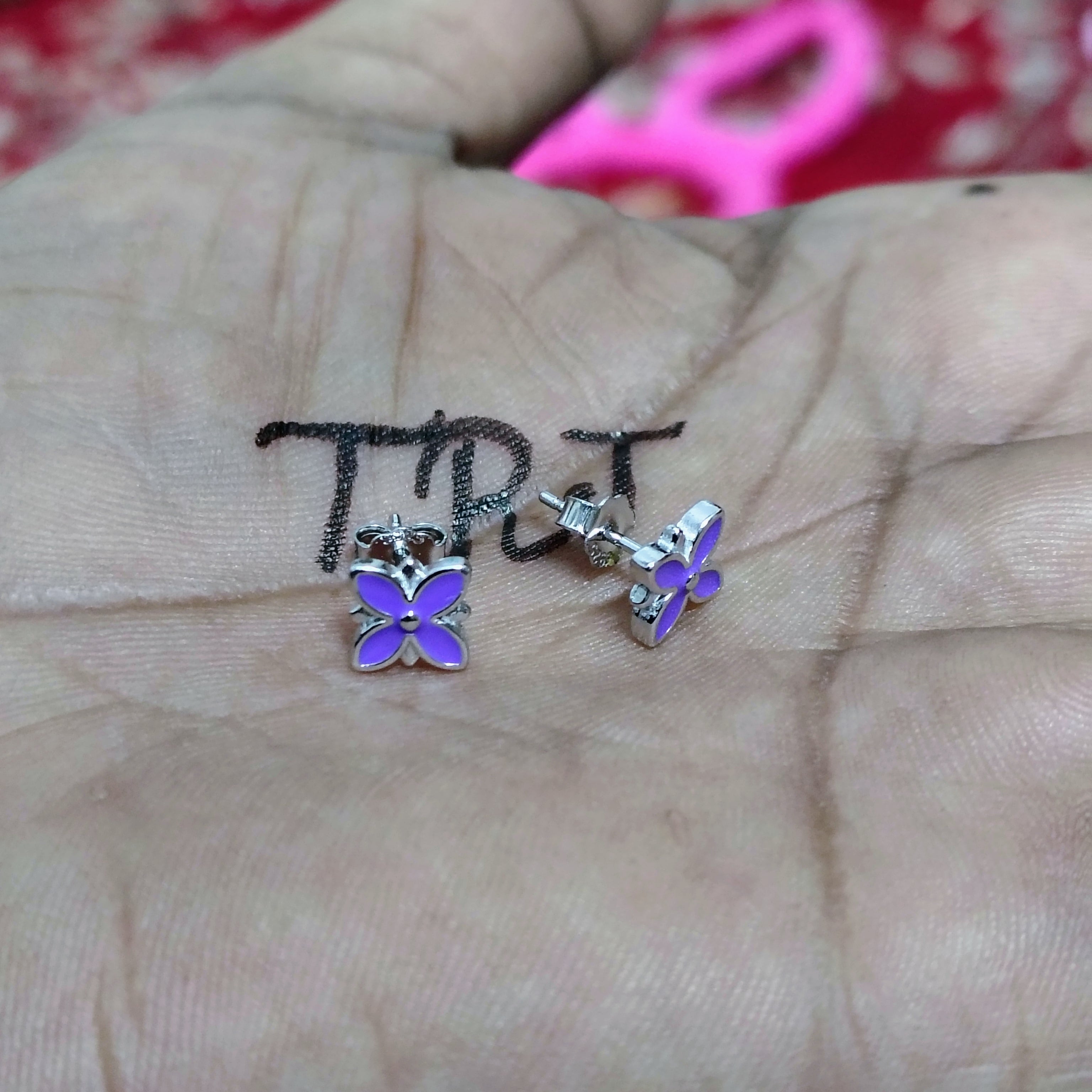 SILVER STUD - STERLING 925 HALLMARK SILVER STUD EARRINGS FOR WOMEN (1 PAIR) FOR REGULAR WEAR (SOLD ON MRP).