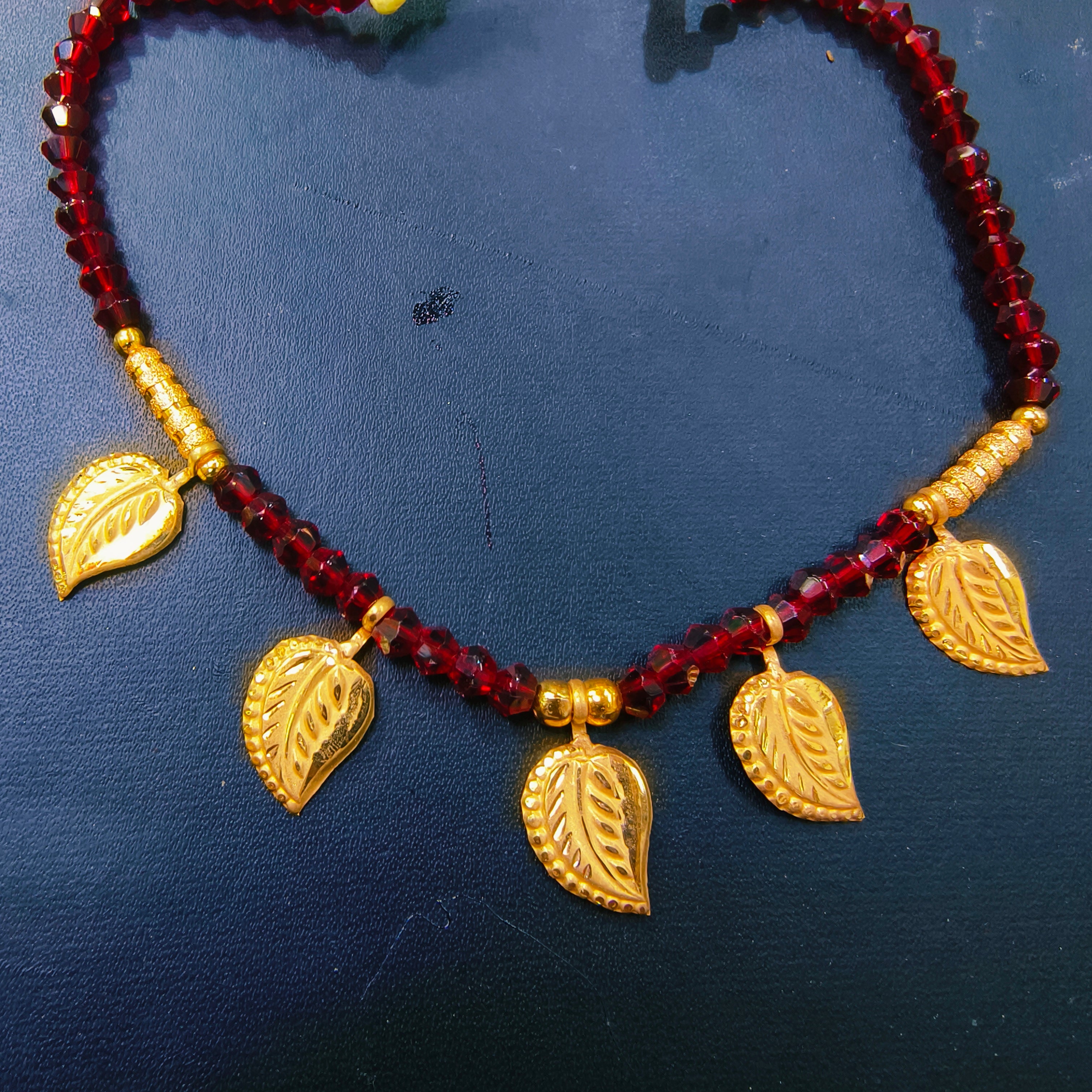 STOP TO SHOP OFFER (RP) WGT: 0.930 GM APPROX KDM GOLD SELIHAR SUPER PETAL DESIGN 1 PIECE WITH ADJUSTABLE TASSEL (50 TONCH) FOR GIFT PURPOSE.