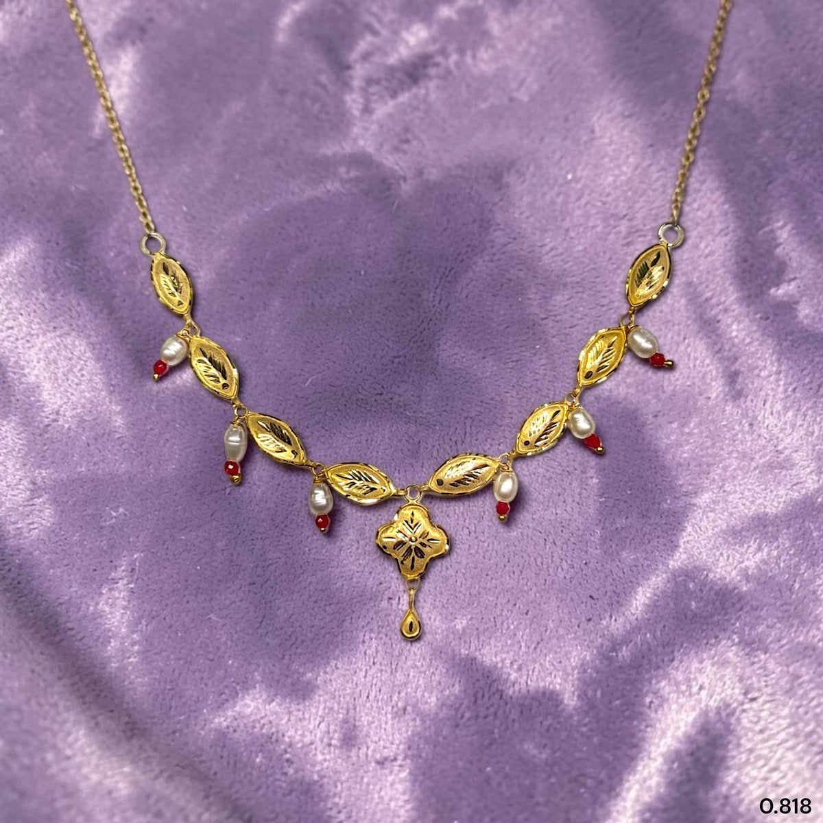 GOLD NECKLACE-(WGT: 0.818 GM APPROX) BIS CERTIFIED HUID HALLMARK 375 9KT GOLD NECKLACE 1 PIECE FOR WOMEN WITH FREE ADJUSTABLE TASSEL. (N9P67Y)