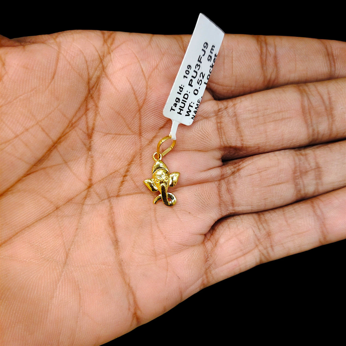GOLD LOCKET - (WGT: 0.520 GM APPROX) BIS CERTIFIED HUID HALLMARK 9KT GOLD LOCKET 1 PIECE. (CHAIN NOT INCLUDED). (PU3FJ9)