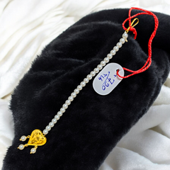 GOLD TICKLY- TRJ WGT: 0.790 GM APPROX 22KT HUID HALLMARK GOLD MOTI TICKLY (MANGTIKA) 1 PIECE FOR MARRIAGE. (58MZN2)