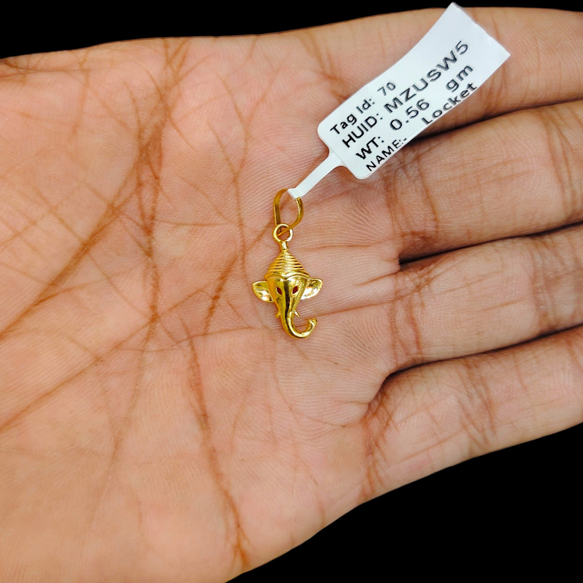 GOLD LOCKET - (WGT: 0.560 GM APPROX) BIS CERTIFIED HUID HALLMARK 9KT GOLD LOCKET 1 PIECE. (CHAIN NOT INCLUDED). (MZUSW5)