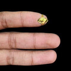 BABY JEWELLERY- TRJ (UAQEFS) (WGT: 0.240 GM APPROX) 375 9KT HUID HALLMARK GOLD BABY FINGER RING 1 PIECE FOR RICE CEREMONY & BIRTHDAY.