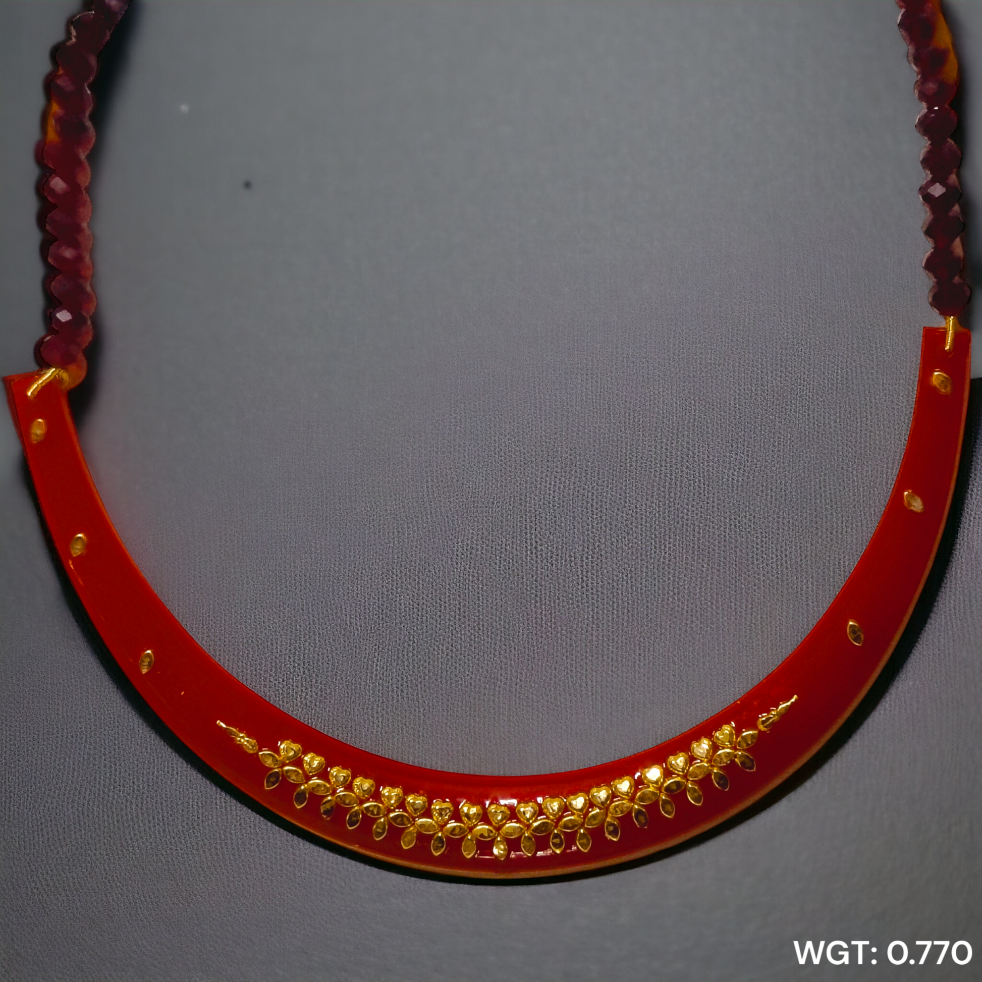 GPN) TRJ WGT: GM APPROX HUID HALLMARK 18K GOLD POLA NECKLACE