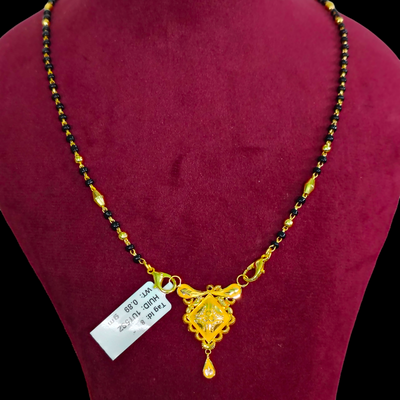 GOLD PENDANT- WGT: 0.890 GM APPROX 22KT HUID HALLMARK GOLD PENDANT MANGALSUTRA 1 PIECE WITH TASSEL.