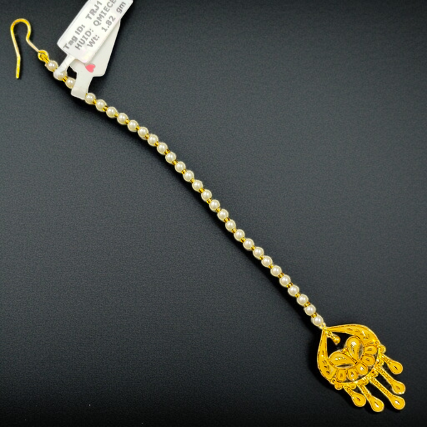 TRJ WGT: 1.820 GM APPROX 22KT HUID HALLMARK GOLD TICKLY (MANGTIKA) 1 PIECE FOR MARRIAGE.