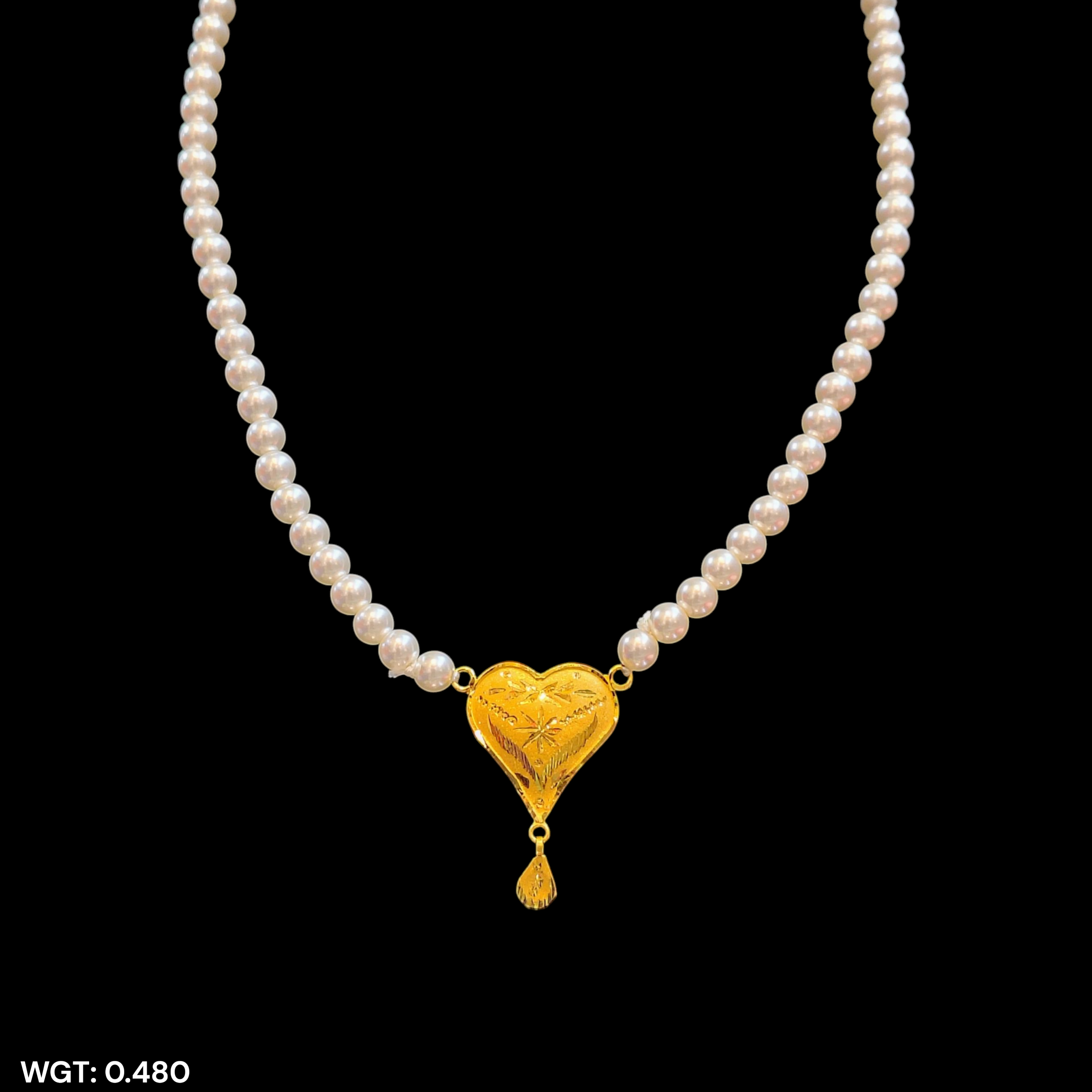 (GMP22) BIS CERTIFIED WGT: 0.480 GM APPROX HUID HALLMARK 916 22KT GOLD MOTI PENDANT 1 PIECE FOR YOUR BEAUTIFUL WIFE.