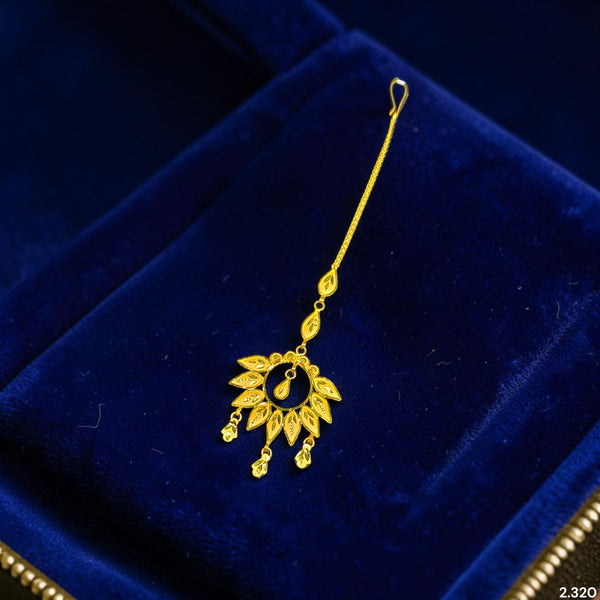 GOLD TICKLY- (P6PQPT)-(WGT: 2.320 GM APPROX) BIS CERTIFIED HUID HALLMARK 916 22KT GOLD TICKLY (MANGTIKA) 1 PIECE FOR MARRIAGE.