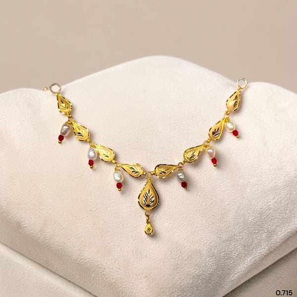 GOLD NECKLACE-(WGT: 0.715 GM APPROX) BIS CERTIFIED HUID HALLMARK 375 9KT GOLD NECKLACE 1 PIECE FOR WOMEN WITH FREE ADJUSTABLE TASSEL. (R38DVD)