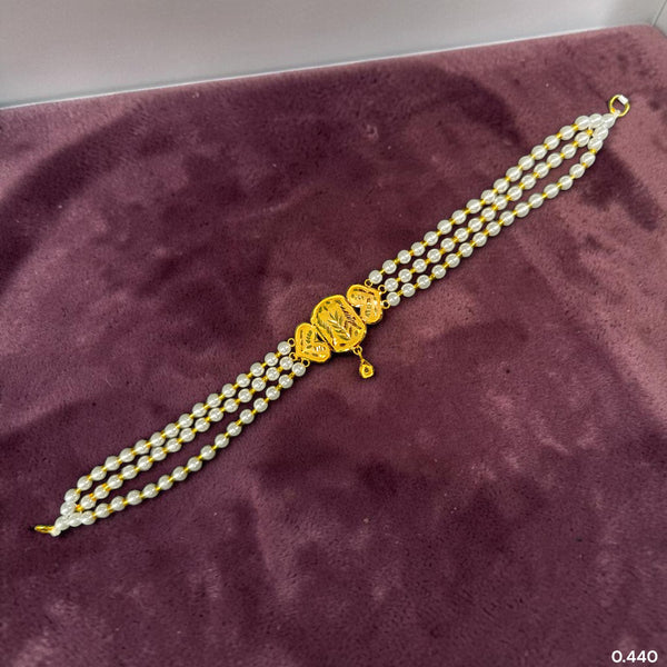 GMC9K- (YZVW8T)-(WGT: 0.440 GM APPROX) BIS CERTIFIED HUID HALLMARK 375 9KT GOLD MOTI CHOKER 1 PIECE WITH ADJUSTABLE TASSEL FOR GIFT IN MARRIAGE.