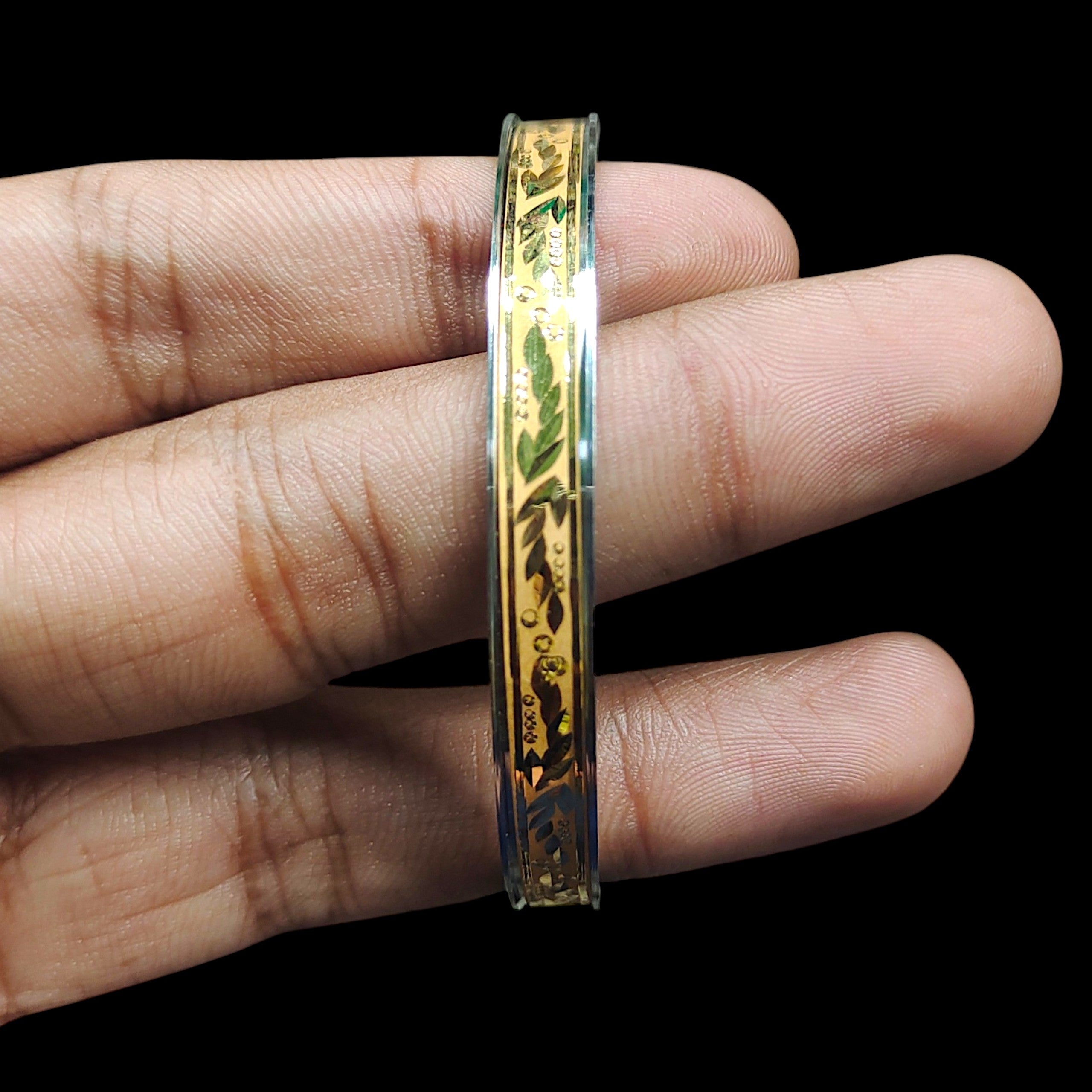 GOLD NOA- (SIZE: 25) (WGT: 1.390) GM APPROX) BIS CERTIFIED HUID HALLMARK 22KT GOLD NOA BADHANO 1 PIECE FOR WOMEN.