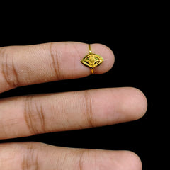 BABY JEWELLERY- TRJ (AARGI8) WGT: 0.240 GM APPROX 22KT HUID HALLMARK GOLD BABY FINGER RING 1 PIECE FOR RICE CEREMONY & BIRTHDAY.
