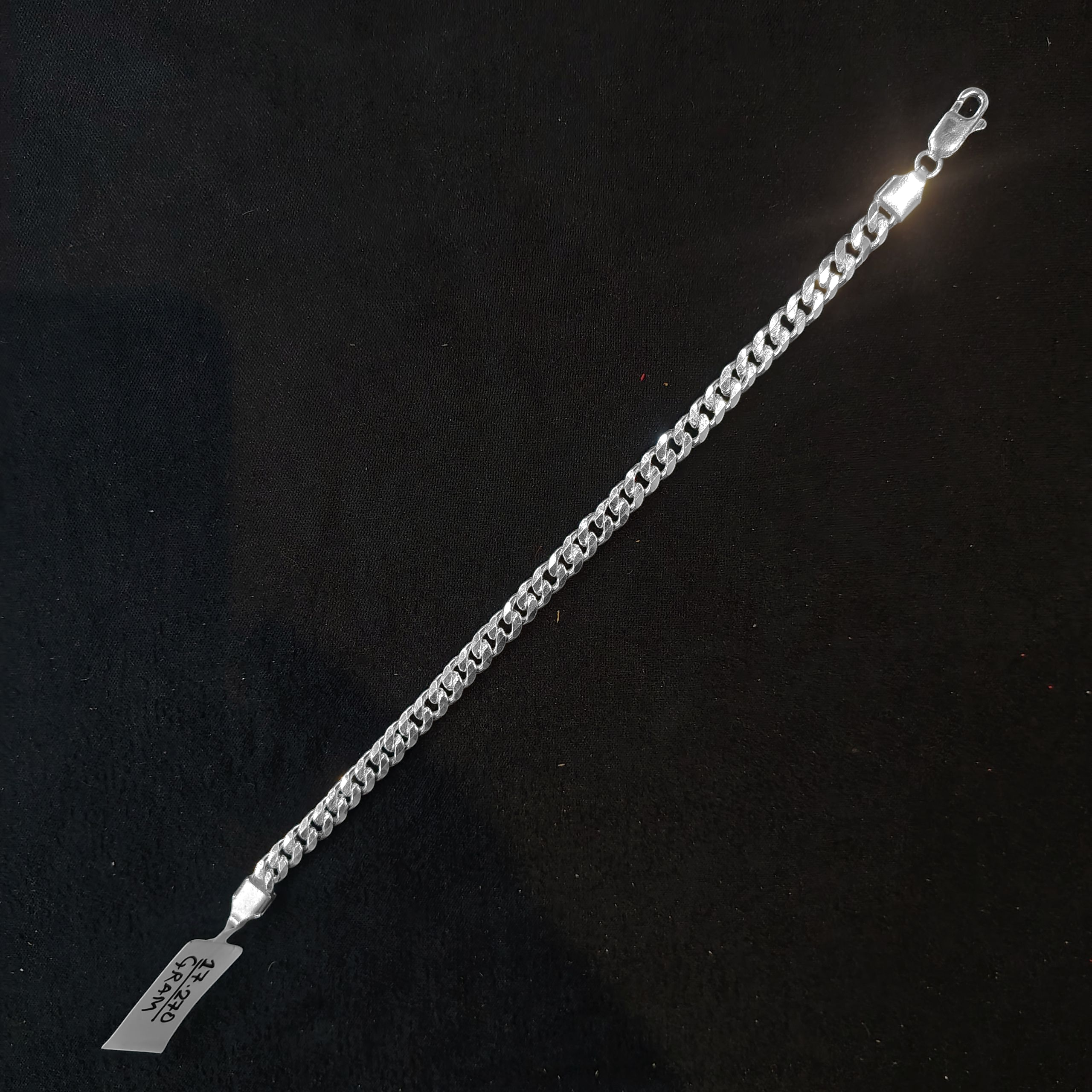 (SWL) RAJLAXMI 625 SILVER WRISTLET WGT: 17.270 GRAM 8.5" INCH FOR UNISEX 1 PIECE (REGULAR USE)