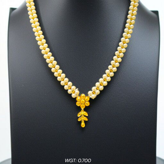 (GMP22) BIS CERTIFIED WGT: 0.700 GM APPROX HUID HALLMARK 916 22KT GOLD MOTI PENDANT 1 PIECE FOR YOUR BEAUTIFUL WIFE.