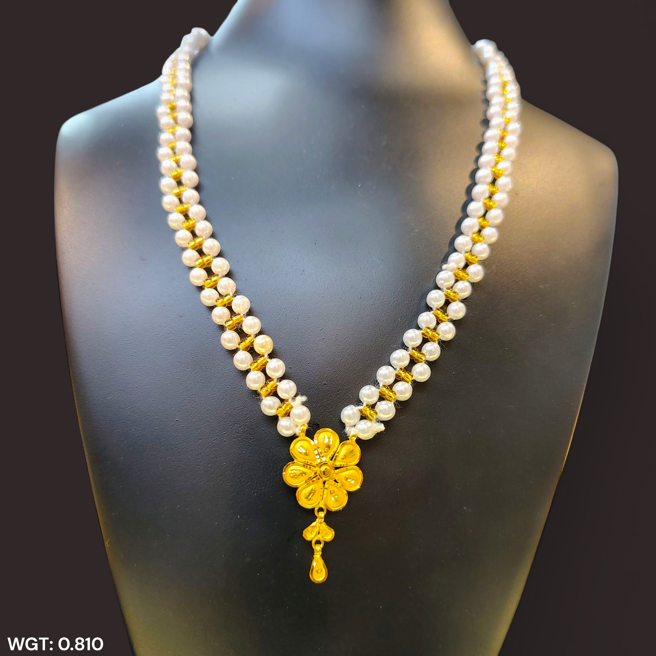 (GMP22) BIS CERTIFIED WGT: 0.810 GM APPROX HUID HALLMARK 916 22KT GOLD MOTI PENDANT 1 PIECE FOR YOUR BEAUTIFUL WIFE.