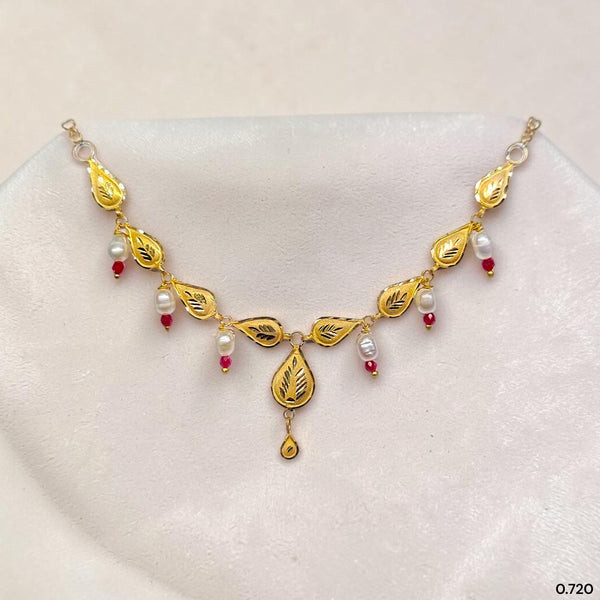 GOLD NECKLACE-(WGT: 0.720 GM APPROX) BIS CERTIFIED HUID HALLMARK 375 9KT GOLD NECKLACE 1 PIECE FOR WOMEN WITH FREE ADJUSTABLE TASSEL. (UU6I3F)