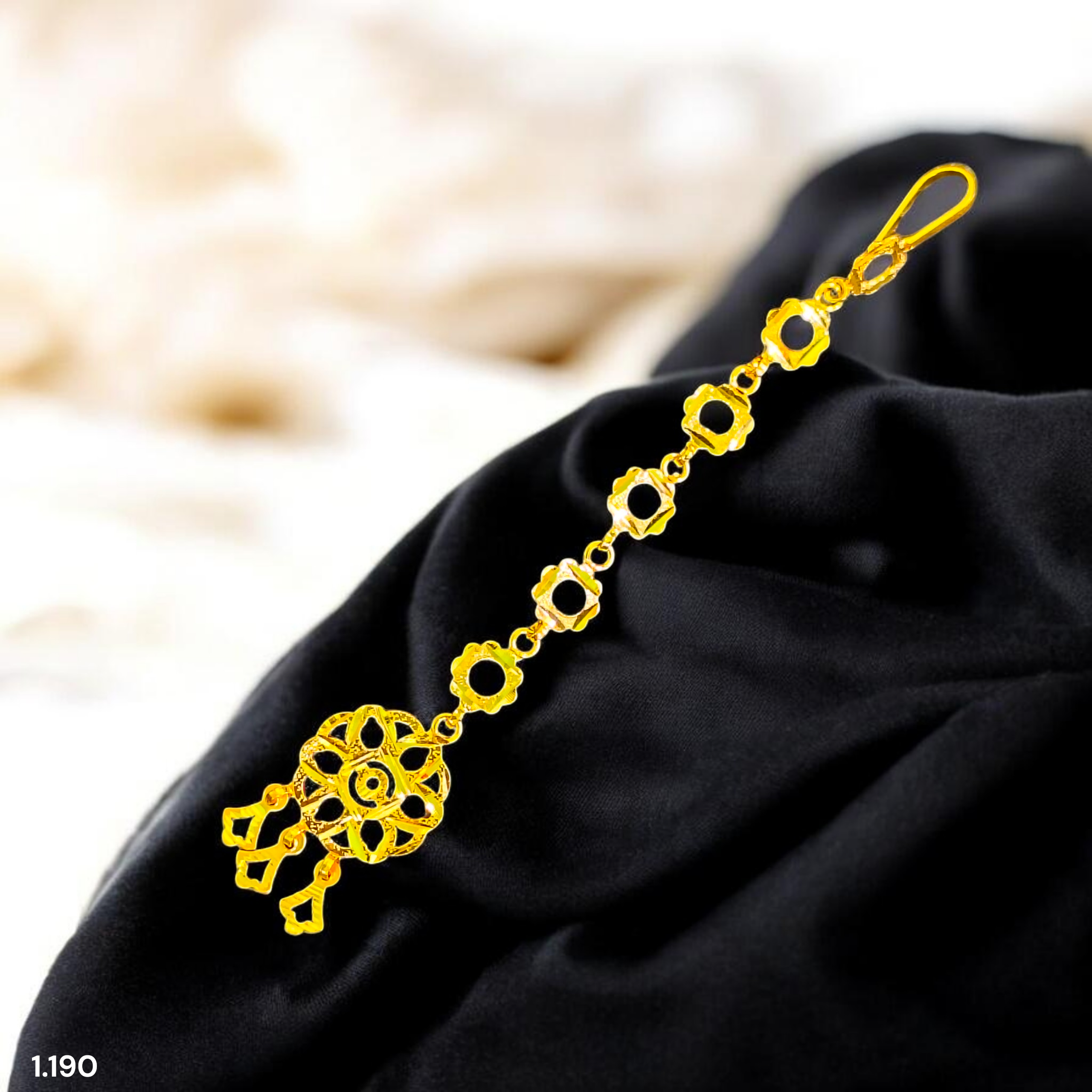 GOLD TICKLY- BIS CERTIFIED WGT: 1.190 GM APPROX HUID HALLMARK 375 9KT GOLD TICKLY (MANGTIKA) 1 PIECE FOR MARRIAGE.