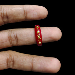 POLA RING-SIZE 16 (WGT: 0.150 GM APPROX) CERTIFIED BIS HALLMARK 916 22KT GOLD POLA RING 1 PIECE (BEST FOR DAILY WEAR OR GIFTING YOUR LOVE ONE).
