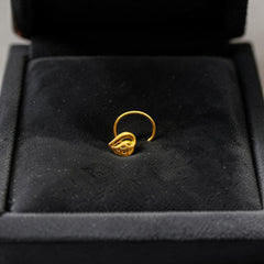 GOLD NOSEPIN- BIS CERTIFIED HUID HALLMARK 375 9KT GOLD NOSEPIN 1 PIECE FOR WOMEN (FOR REGULAR USE). SOLD ON MRP.