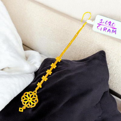 GOLD TICKLY- BIS CERTIFIED WGT: 1.020 GM APPROX HUID HALLMARK 375 9KT GOLD TICKLY (MANGTIKA) 1 PIECE FOR MARRIAGE.