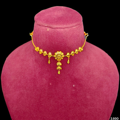 GCN22K- (Z5L9JY)-(WGT: 2.930 GM APPROX) BIS CERTIFIED HUID HALLMARK 916 22KT GOLD CHOKER 1 PIECE FOR WOMEN.