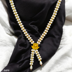 GMP22K- BIS CERTIFIED WGT: O.670 GM APPROX HUID HALLMARK 916 22KT GOLD MOTI TIE CHAIN 1 PIECE FOR WOMEN.