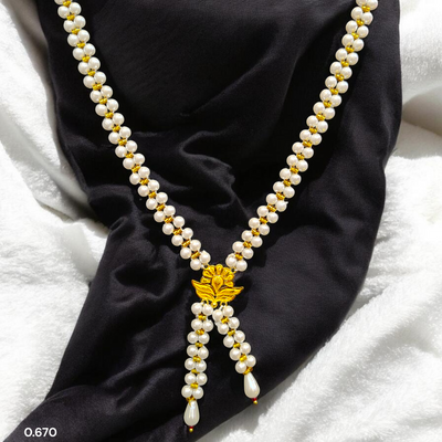 GOLD MOTI HAR- BIS CERTIFIED WGT: O.670 GM APPROX HUID HALLMARK 916 22KT GOLD MOTI TIE CHAIN 1 PIECE FOR WOMEN.