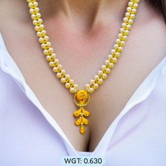 BIS CERTIFIED WGT: 0.630 GM APPROX HUID HALLMARK 916 22KT GOLD MOTI PENDANT 1 PIECE FOR YOUR BEAUTIFUL WIFE.