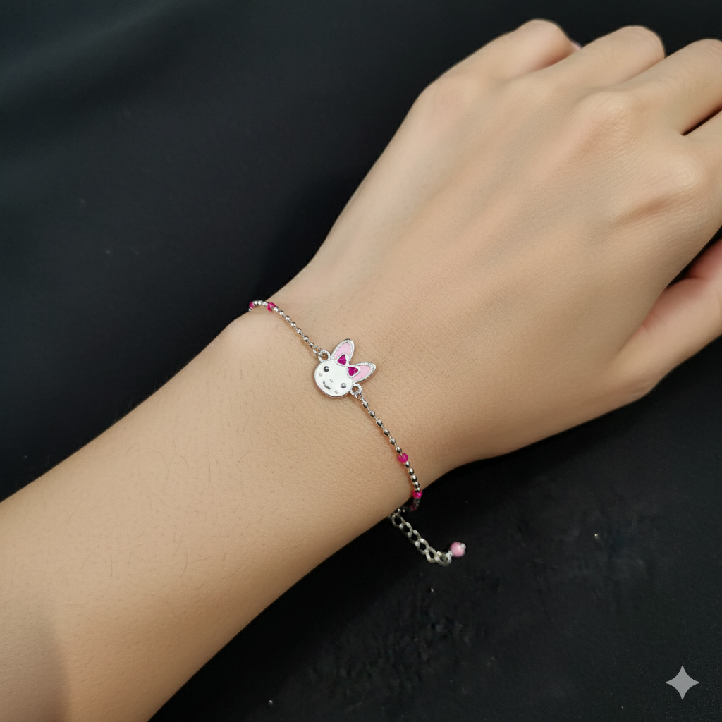 (SLPL) BANKOK IMPORTED 925 SILVER WRISTLET FOR BABY FOR REGULAR USE - BEST OF RICE CEREMONY AND BIRTHDAY (SOLD ON MRP).