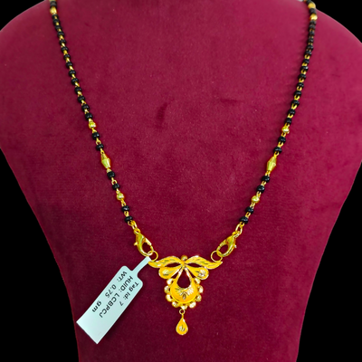 GOLD PENDANT- WGT: 0.750 GM APPROX 22KT HUID HALLMARK GOLD PENDANT MANGALSUTRA 1 PIECE WITH TASSEL.